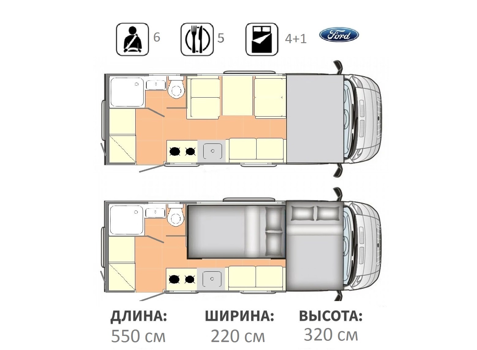 Rimor Junior 5чел - Аренда автодома в Москве недорого. Прокат дом на колесах  Москва. Аренда кемпера в Москве.